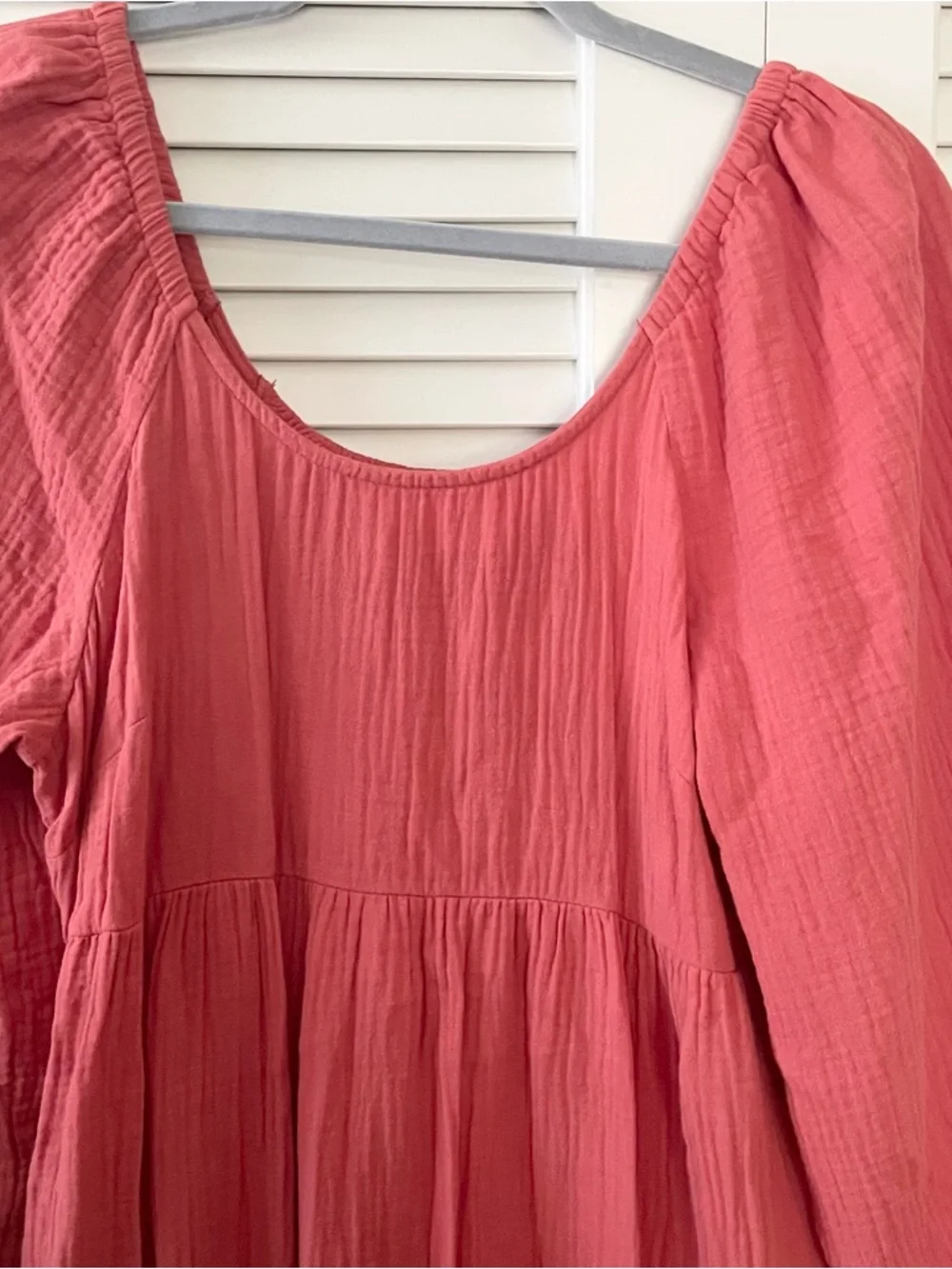 Universal Threads Tiered Cotton Gauze Maxi Dress Boho Relaxed Flowy Size S - Picture 4 of 7